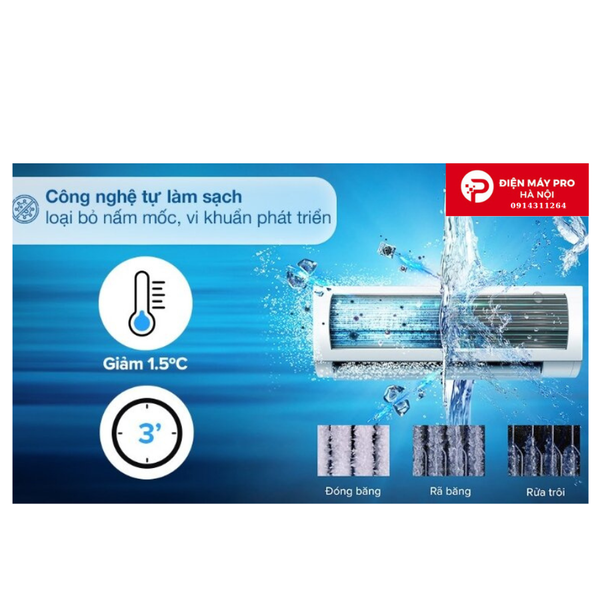 Điều hòa Aqua 1 chiều 17060 BTU AQA-R18PC gas R-32 Kho ĐIện Máy Pro Giá Rẻ Nhất