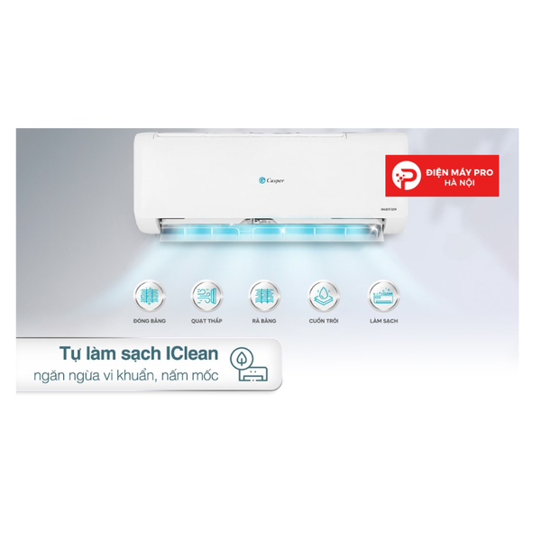 Điều hòa Casper Inverter 12000 BTU 1 chiều TC-12IS36 gas R-32 Mới 100%