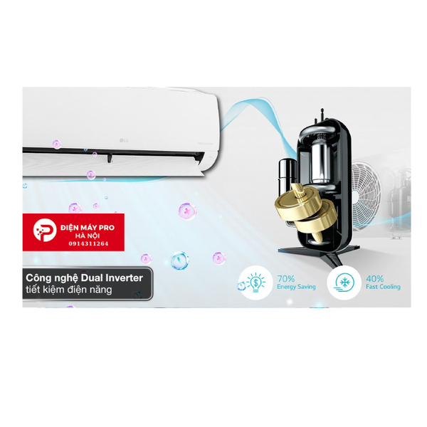 Điều hòa LG Inverter 9000 BTU 2 chiều B10END1 gas R-32 Giá Rẻ Nhất