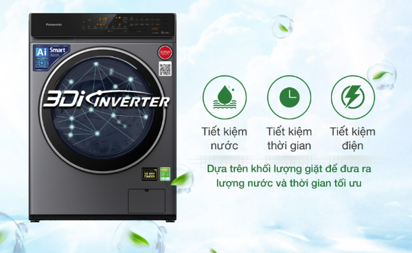 Máy giặt sấy Panasonic Inverter giặt 9 kg - sấy 6 kg NA-S96FC1LVT Kho ĐIện Máy Pro Giá Rẻ Nhất Mới 100%