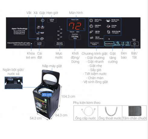 Máy giặt Panasonic 10 kg NA-F10S10BRV Kho ĐIện Máy Pro Giá Rẻ Nhất