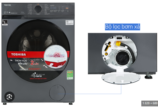 Máy giặt Toshiba Inverter 9.5 kg TW-T21BU105UWV(MG)