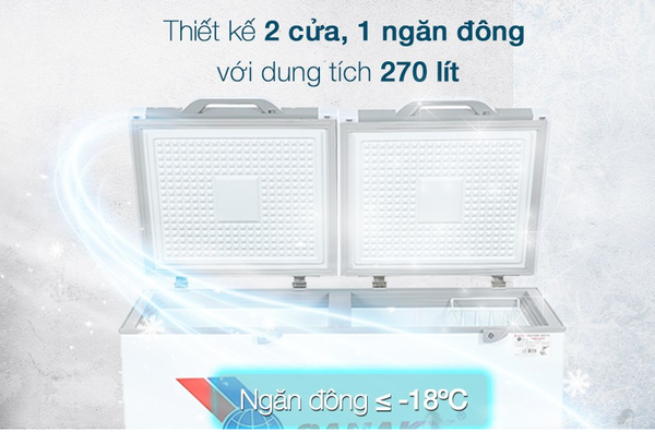 Tủ đông Sanaky 270 lít TD.VH3699A2KD Chính Hãng Giá Rẻ Nhất Hà Nội