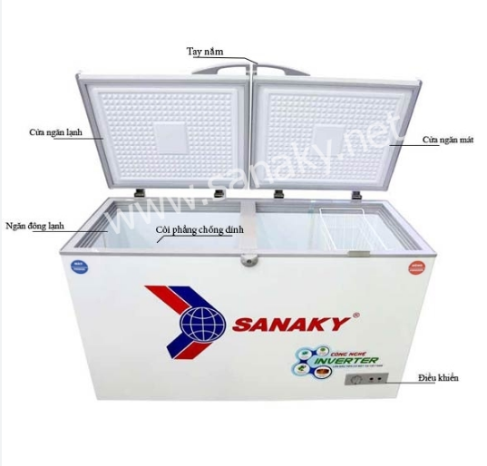 Tủ đông Sanaky inverter 2 ngăn 560 lít VH-5699W3 Giá Rẻ
