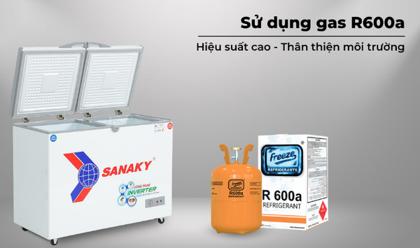 Tủ đông Sanaky inverter 2 ngăn 280 lít VH-2899W3 Mới 100% Chính Hãng 