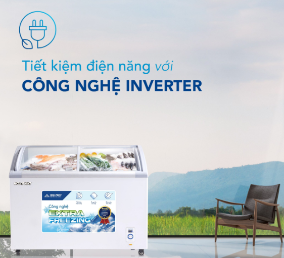 Tủ đông Hòa Phát Inverter 1 ngăn 357 lít HSF AD8357.C1 Giá Rẻ Nhất