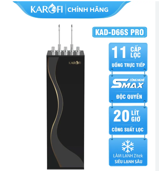 Máy lọc nước nóng lạnh Karofi KAD-D66S