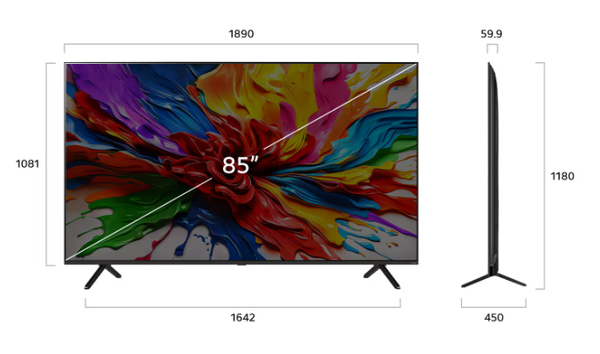 Smart Tivi LG QNED 4K 85 Inch 85QNED92ASA Model 2025 Chính Hãng 100%
