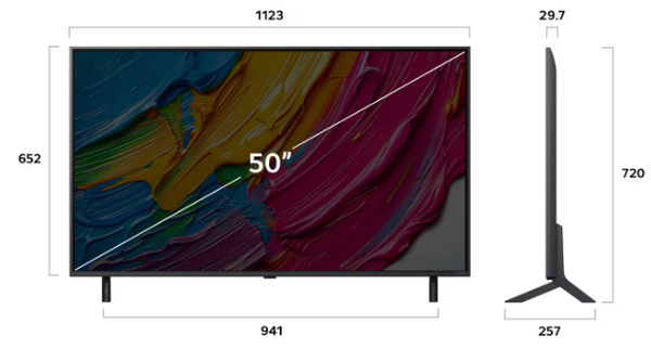 Tivi LG 50 inch 50QNED80ASA QNED AI 4K 2025 mới 100%