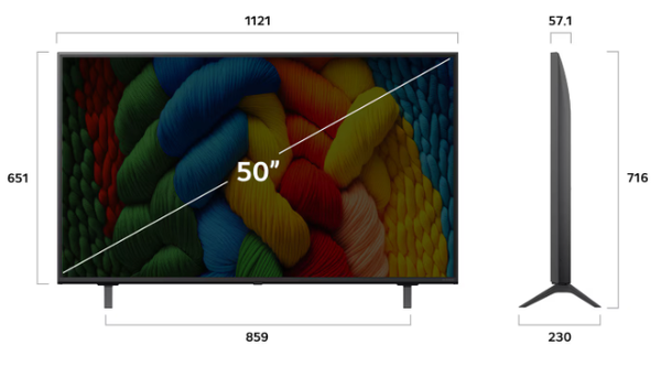 Tivi NanoCell LG 4K 50 inch 50NANO80ASA Model 2025 Giá Rẻ Nhất HN