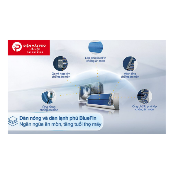 Điều hòa Aqua 1 chiều 9000 BTU AQA-R10PC gas R-32 Kho ĐIện Máy Pro Giá Rẻ Nhất