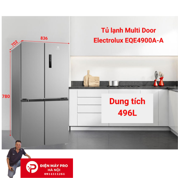 Tủ lạnh Electrolux Inventer 496 Lít EQE4900A-A Kho Giá Rẻ Nhất