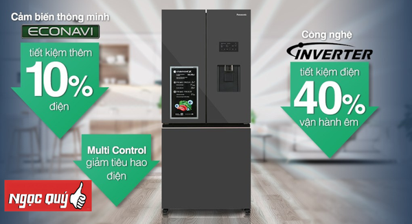 Tủ lạnh Panasonic Inverter 495 lít Multi Door PRIME+ Edition NR-CW530XMMV  Hàng Chính Hãng
