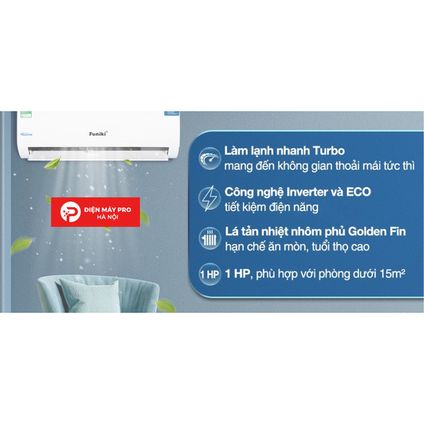 Điều hòa Funiki Inverter 12000 BTU 1 chiều HIC12TMU Mới 100% Chính Hãng