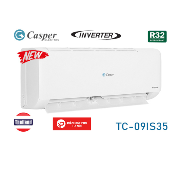 Điều hòa Casper Inverter 9000 BTU 1 chiều TC-09IS35 gas R-32 100% Chính Hãng