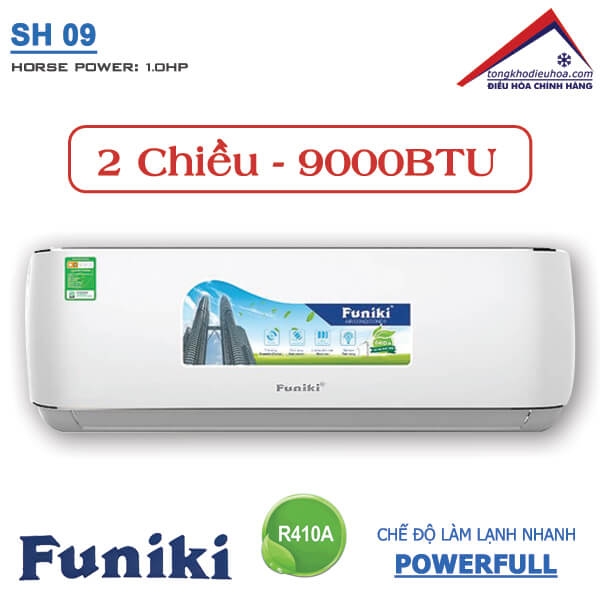 Điều hòa Funiki 2 chiều 9000BTU SH 09