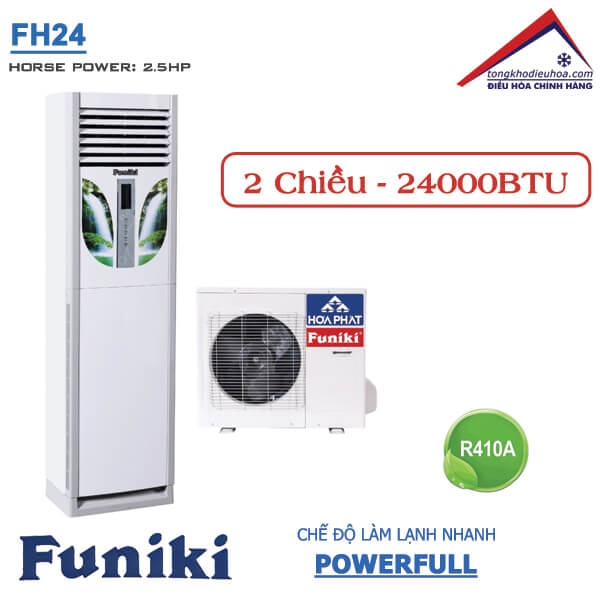 Điều hòa Funiki tủ đứng 2 chiều 24.000BTU FH24