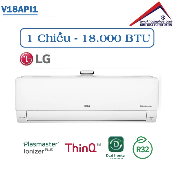 Điều hòa LG UV Nano 1 chiều Inverter 18.000BTU V18API1