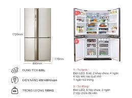 Tủ lạnh Sharp Inverter 556 lít SJ-FX630V-BE