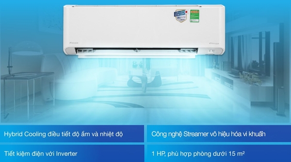 Máy lạnh Daikin Inverter 1 HP FTKZ25VVMV Giá Rẻ