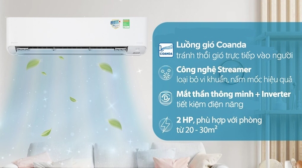 Máy lạnh Daikin Inverter 2 HP FTKZ50VVMV