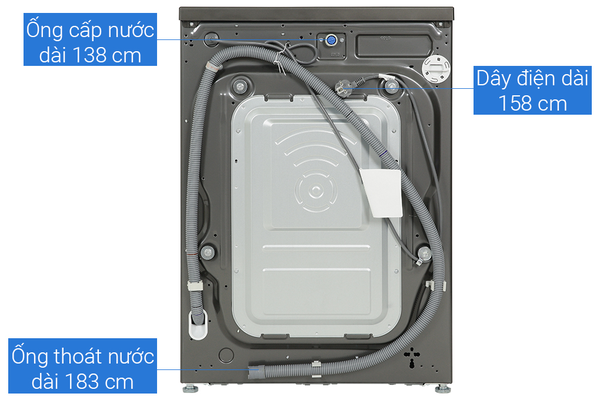 Máy giặt sấy LG  FV1414H3BA  AI DD Inverter giặt 14 kg - sấy 8 kg