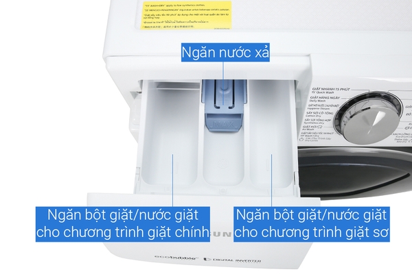 Máy giặt sấy Samsung AddWash Inverter 10.5 Kg WD10N64FR2W/SV