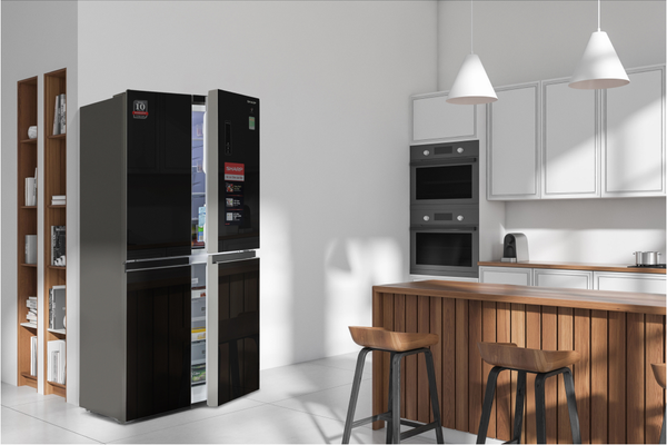 Tủ lạnh Sharp Inverter 401 lít Multi Door SJ-FXP480VG-BK Chính hãng