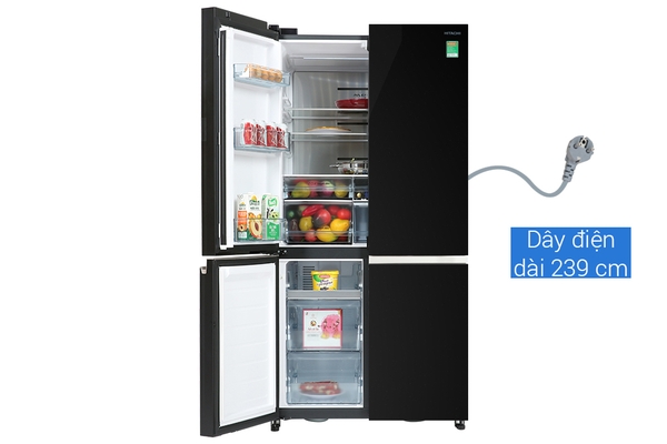 Tủ lạnh Hitachi Inverter 569 lít R-WB640VGV0 GBK Mới 100%