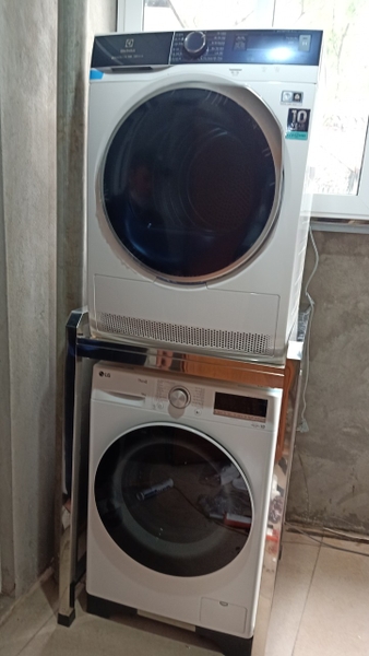 GIÁ KỆ MÁY GIẶT MÁY SẤY THÔNG MINH 2 TẦNG
