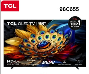 Google Tivi TCL  98C655 QLED 4K 98 Inch Model 2024 ĐIỆN MÁY PRO Kho TCL Chính hãng Mới 100%