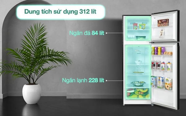 Tủ lạnh Toshiba Inverter 312 lít GR-RT416WE-PMV(58)-MM ĐIỆN MÁY PRO Giá rẻ nhất Miền bắc Mới 100%