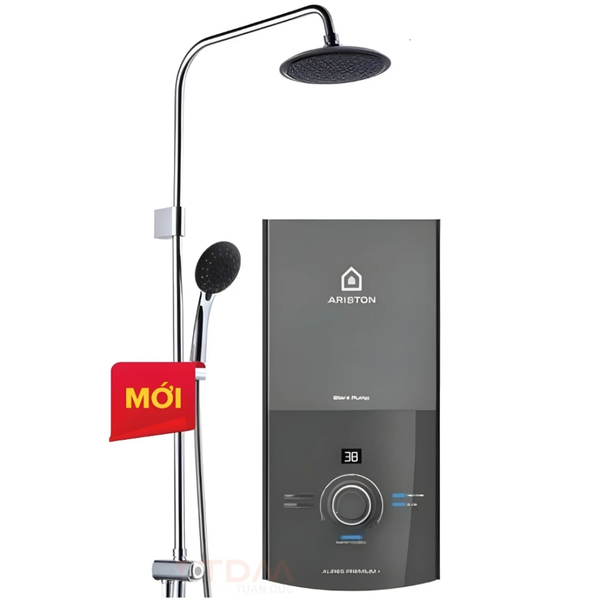 Máy nước nóng trực tiếp ARISTON AURES PREMIUM+ 4.5P RS - KÈM SEN CÂY
