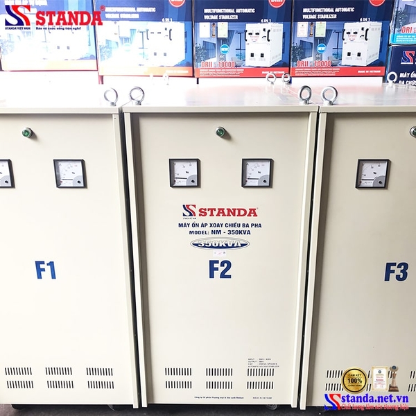 ỔN ÁP STANDA 3 PHA 350KVA DÂY ĐỒNG 100%