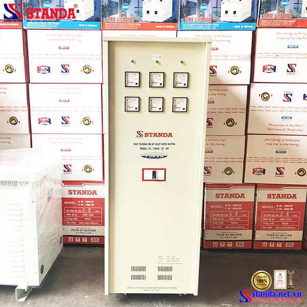 ỔN ÁP STANDA 75KVA 3 PHA DẢI 160V THẾ HỆ MỚI