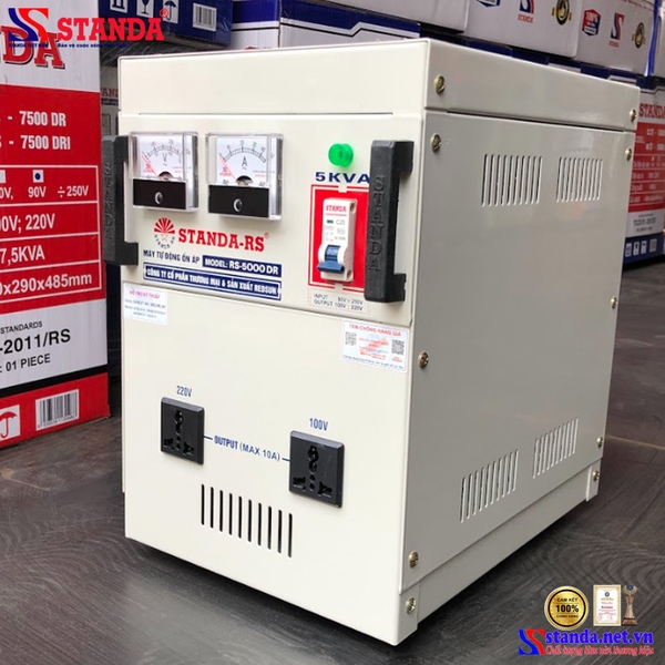ỔN ÁP STANDA-RS 5KVA DẢI 90V – 250V