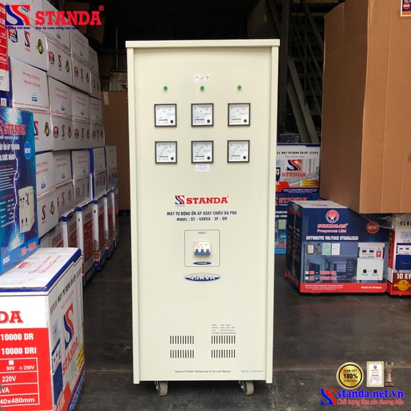 ỔN ÁP STANDA 45KVA 3 PHA DẢI 160V – 430V THẾ HỆ MỚI DÂY ĐỒNG 100%