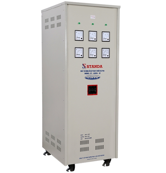 ỔN ÁP STANDA 45KVA DÂY ĐỒNG 100%