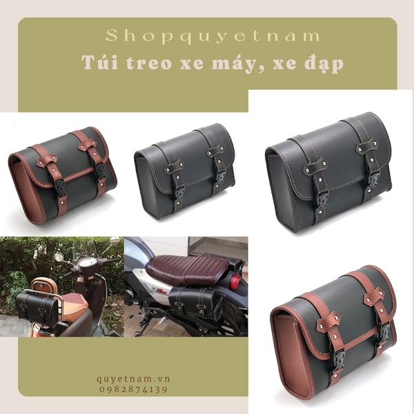 Túi đựng đồ Harley Sportster XL8831200N treo khung da PU cao cấp gắn trên xe máy, xe đạp tiện dụng