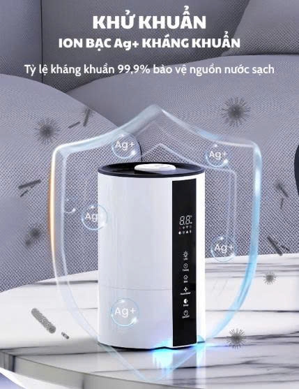 Máy Phun Sương Tạo Ẩm, Máy Bù Ẩm Không Khí Khuếch Tán Tinh Dầu Dùng Cho Gia Đình