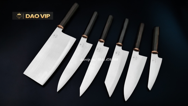 Bộ dao 6 món thép không rỉ DAO VIP DV07