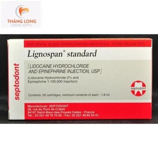Tiêm vùng Septodont Pháp 5 vĩ (50 ống) Hàng chính hãng