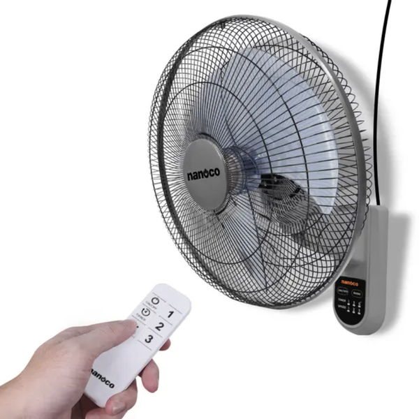 Quạt treo tường Remote Nanoco NWF1612RC-G