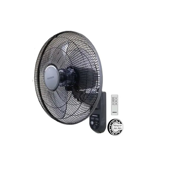 Quạt treo tường Remote Nanoco NWF1615RC-GR