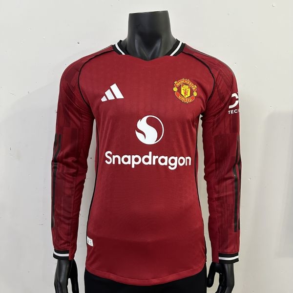 Manchester United 25/26 Player Dài Tay - Đỏ