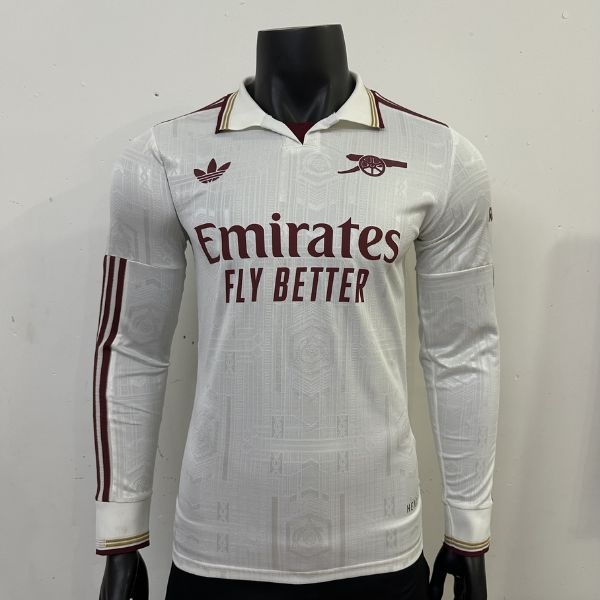 Arsenal 25/26 Player Dài Tay Trắng