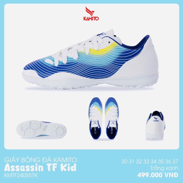Kamito Asassin TF Kid - Trắng Xanh