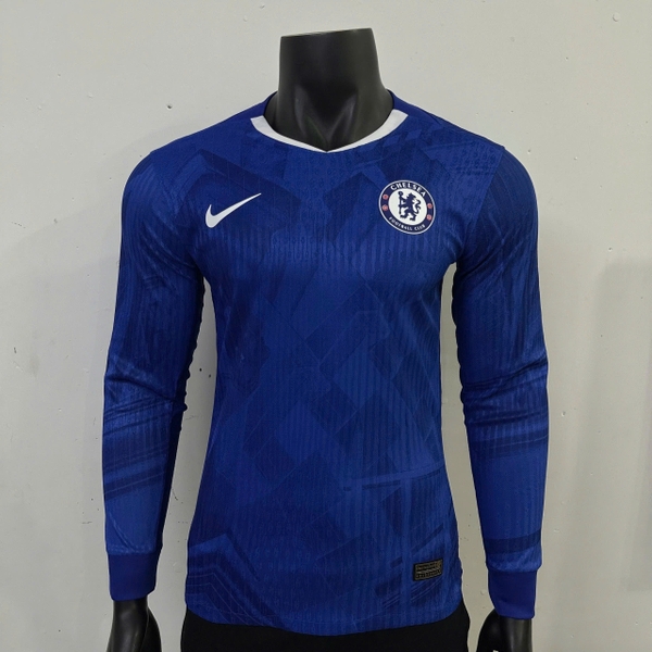 Áo Bóng Đá CLB Chelsea 25/26 Sân Nhà Player dài tay  - Xanh