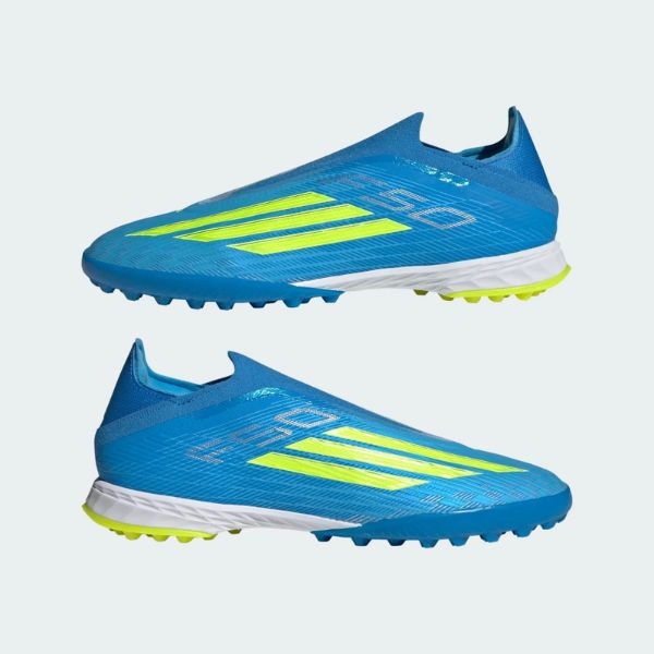 Giày Bóng Đá Adidas F50 Pro TF Laceless ( Không Dây) Ice Cold Precision JQ1484