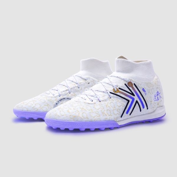 Giày Bóng Đá Kelme 5.0 Cổ cao TF  9611ZX1802 White/Purple